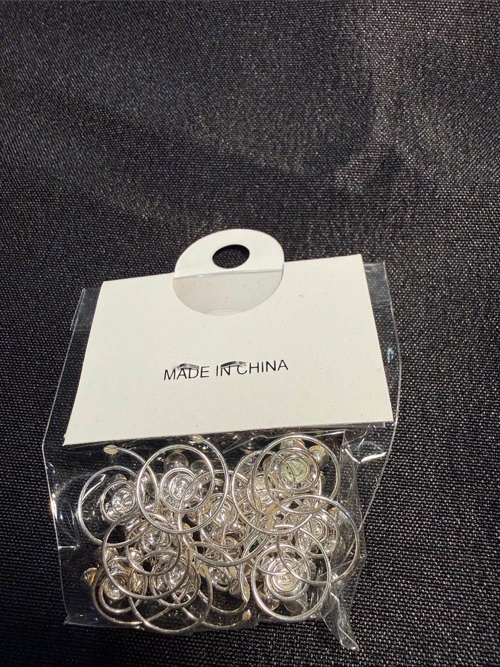Sparkling Rhinestone Hair Clips - Silver Tone - Picture 3 of 3